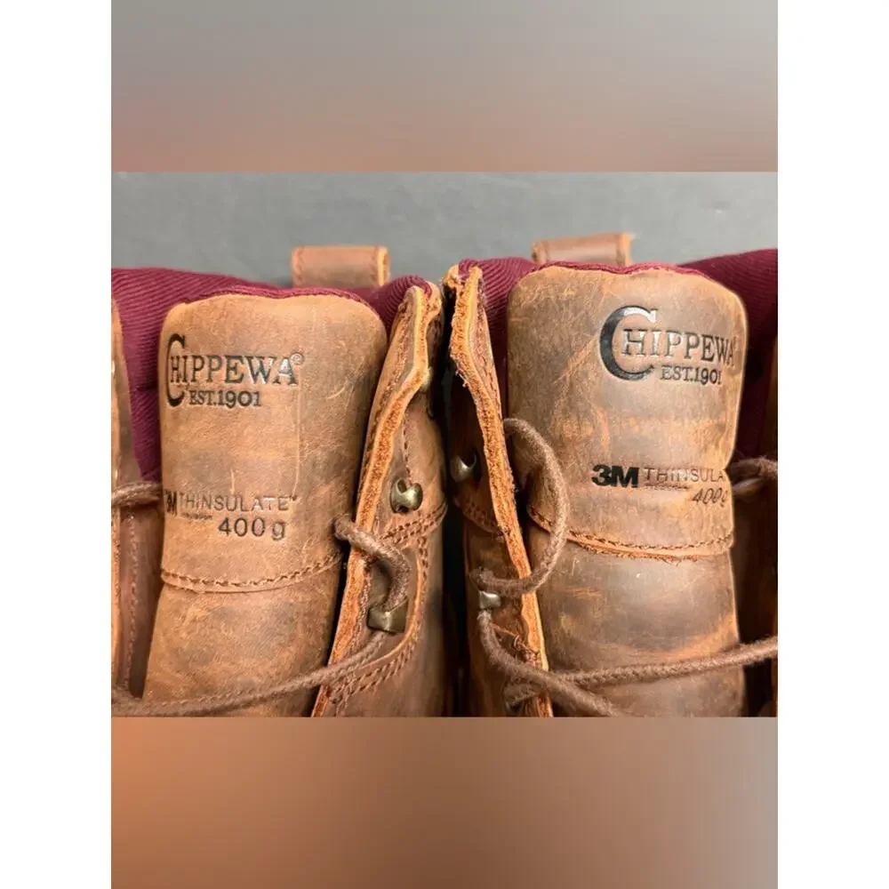 Chippewa Thunderstruck 6 Inch Waterproof Nano Composite Toe Work Boots Size 8EEE